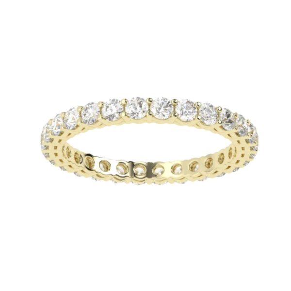 Classic Radiance Diamond Ring Made In 18/14/10KT Gold Studded With Certified Lab Diamond For Anniversary And Birthday Gift To Special Person