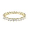Vintage Gold Stud Ring Made 18 / 14 / 10KT Gold Embellished With Certified Lab Diamonds For Anniversary And Forever Special Person Gift