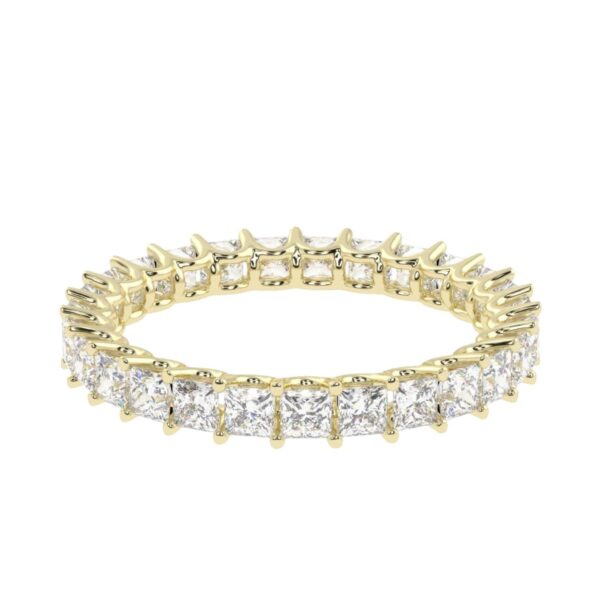 Vintage Gold Stud Ring Made 18 / 14 / 10KT Gold Embellished With Certified Lab Diamonds For Anniversary And Forever Special Person Gift
