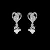 Gold Diamond Earring Made In 18/14/10 KT Gold Embellished With Certified Lab Diamond For Anniversary And Wedding Gift For The Special Person