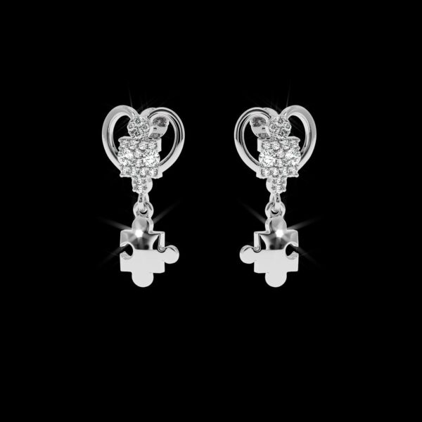 Gold Diamond Earring Made In 18/14/10 KT Gold Embellished With Certified Lab Diamond For Anniversary And Wedding Gift For The Special Person