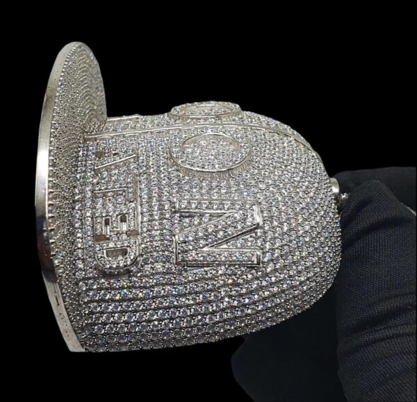 Iced Out Goon Hip Hop Customized Cap Shape Pendant Studded With Shinny Moissanite Diamonds For The Birthday And Memorial Gift Unisex Pendant