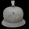 Iced Out Goon Hip Hop Customized Cap Shape Pendant Studded With Shinny Moissanite Diamonds For The Birthday And Memorial Gift Unisex Pendant