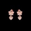 Wedding Diamond Earring Made In 18 / 14 / 10 KT Gold Embellished With Certified Lab Diamonds For Wedding And Anniversary Gift For Her