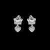 Wedding Diamond Earring Made In 18 / 14 / 10 KT Gold Embellished With Certified Lab Diamonds For Wedding And Anniversary Gift For Her