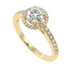 Solitaire Diamond Ring Made In 18/14/10 KT Gold Embellished With Certified Lab Diamonds For Wedding And Anniversary Gift For Special Person