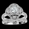 Two Layered Band Style Diamond Ring Made In 18 / 14 / 10 KT Gold Embellished With Certified Lab Diamonds For Wedding And Anniversary Gift