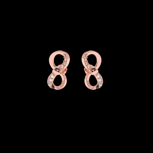 Diamond Earring Made In 18 / 14 / 10 KT Gold Embellished With Certified Lab Diamonds For Wedding And Anniversary Gift For The Special Person