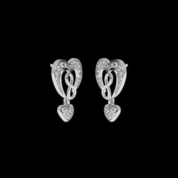Classic Gold Earring Made In 18 / 14 / 10 KT Gold Embellished With Certified Lab Diamonds For Anniversary And Wedding Gift For Her