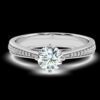 Solitaire Diamond Ring Made In 18/14/10 KT Gold Embellished With Certified Lab Diamonds For Wedding And Anniversary Gift For Special Person
