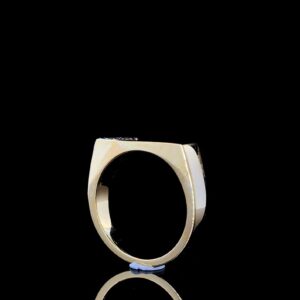 Men's Delicate Diamond Ring Made In 18 / 14 / 10 KT Gold Embellished With Certified Lab Diamonds For Anniversary And Wedding Gift For Him
