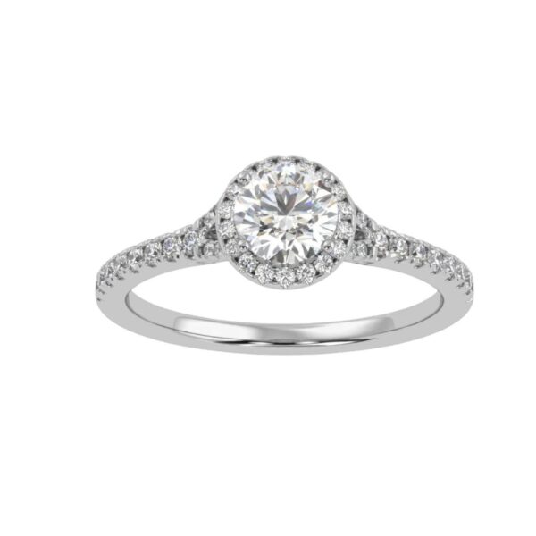 Solitaire Diamond Ring Made In 18 /14 /10 KT Gold Studded With Certified Lab Diamond For Anniversary And Wedding Gift For The Special Person