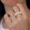 Eleven Diamond Wedding Diamond Ring Made In 18 / 14 / 10 / KT Gold Embellished With Certified Lab Diamonds For Wedding And Anniversary Gift