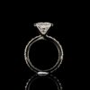 Solitaire Princess 4CT Diamond Ring With Band Made In 18/14/10KT Gold Studded With Shinny Moissanite Diamond For Anniversary Gift For Her