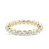 Round Cut Eternity Diamond Ring Made In 18 / 14 / 10 KT Gold Embellished With Certified Lab Diamond For Anniversary And Wedding Gift For Her