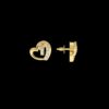 Gold Diamond Earring Made In 18 / 14 / 10 KT Gold Embellished With Certified Lab Diamonds For Anniversary And Birthday Gift For Her
