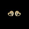Gold Diamond Earring Made In 18 / 14 / 10 KT Gold Embellished With Certified Lab Diamonds For Anniversary And Birthday Gift For Her