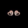 Gold Diamond Earring Made In 18 / 14 / 10 KT Gold Embellished With Certified Lab Diamonds For Anniversary And Birthday Gift For Her