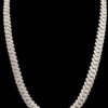 Iced Out 10 mm Miami Cuban Link Chain Made In 925 Sterling Silver Embellished with Shinny Moissanite Diamonds For The Birthday Gift