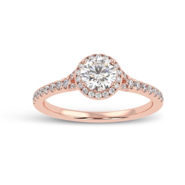 Solitaire Diamond Ring Made In 18 /14 /10 KT Gold Studded With Certified Lab Diamond For Anniversary And Wedding Gift For The Special Person