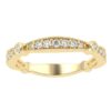Gold Wedding Ring Made In 18 / 14 / 10 KT Gold Embellished With Shinny Moissanite Diamonds For Wedding And Anniversary Gift For Her