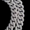 Iced Out 12 mm Miami Cuban Link Chain Made In 925 Sterling Silver Embellished With Shinny Moissanite Diamonds Available In Different Length