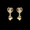 Gold Diamond Earring Made In 18/14/10 KT Gold Embellished With Certified Lab Diamond For Anniversary And Wedding Gift For The Special Person
