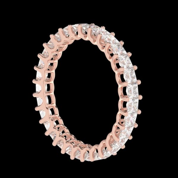 Princess Diamond Ring Made In 18 / 14 / 10 KT Gold Embellished With Certified Lab Diamonds For Wedding And Anniversary Gift For Her