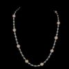 Beaded Iced Out Diamond Necklace Made In 925Sterling Silver Studded With Shinny Moissanite Diamond For Birthday And Anniversary Gift For Her