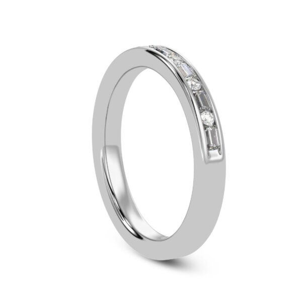 Unique Diamond Ring Band Made In 18 / 14 / 10 KT Gold Embellished With Certified Lab Diamonds For Wedding And Anniversary Gift For Her