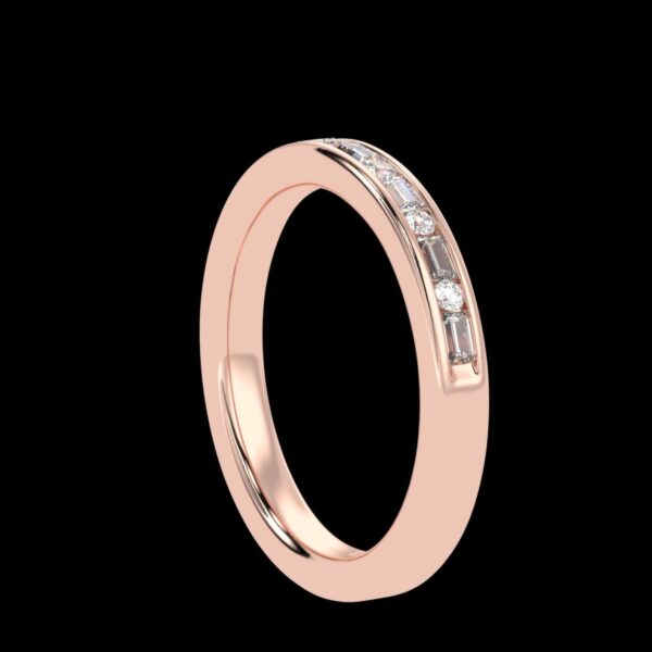 Unique Diamond Ring Band Made In 18 / 14 / 10 KT Gold Embellished With Certified Lab Diamonds For Wedding And Anniversary Gift For Her