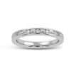 Unique Diamond Ring Band Made In 18 / 14 / 10 KT Gold Embellished With Certified Lab Diamonds For Wedding And Anniversary Gift For Her