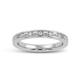 Unique Diamond Ring Band Made In 18 / 14 / 10 KT Gold Embellished With Certified Lab Diamonds For Wedding And Anniversary Gift For Her