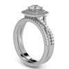 Solitaire Halo Band Ring Made In 18 / 14 / 10 KT Gold Embellished With Certified Lab Diamonds For Wedding And Anniversary Gift For Her