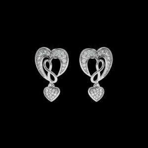 Classic Gold Earring Made In 18 / 14 / 10 KT Gold Embellished With Certified Lab Diamonds For Anniversary And Wedding Gift For Her