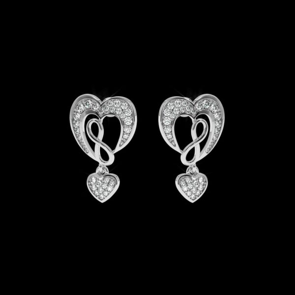 Classic Gold Earring Made In 18 / 14 / 10 KT Gold Embellished With Certified Lab Diamonds For Anniversary And Wedding Gift For Her