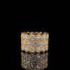 Iced Out Unisex Hip Hop Ring Made In 925 Sterling Silver Embellished With Shinny Moissanite Diamonds For Anniversary And Wedding Gift