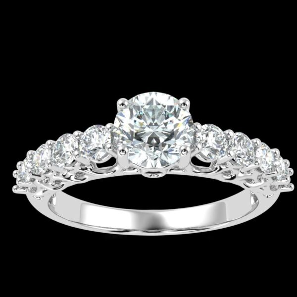 Lab Grown Diamond Wedding Ring Made In 18 / 14 / 10 KT Gold Embellished With Certified Lab Diamonds For Anniversary And Wedding Gift For Her