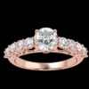 Lab Grown Diamond Wedding Ring Made In 18 / 14 / 10 KT Gold Embellished With Certified Lab Diamonds For Anniversary And Wedding Gift For Her
