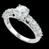 Lab Grown Diamond Wedding Ring Made In 18 / 14 / 10 KT Gold Embellished With Certified Lab Diamonds For Anniversary And Wedding Gift For Her
