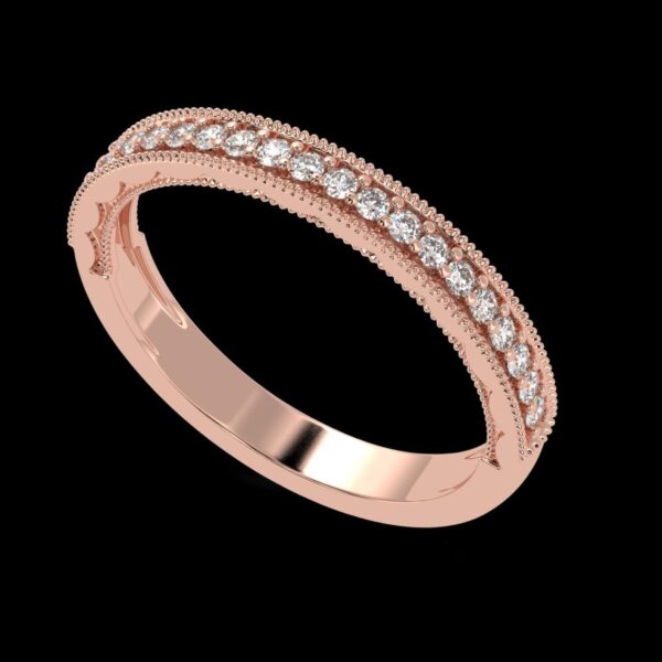 Charming Lab Diamond Gold Ring Made In 18 / 14 / 10 KT Gold Embellished With Certified Lab Diamonds For Wedding And Anniversary Gift For Her