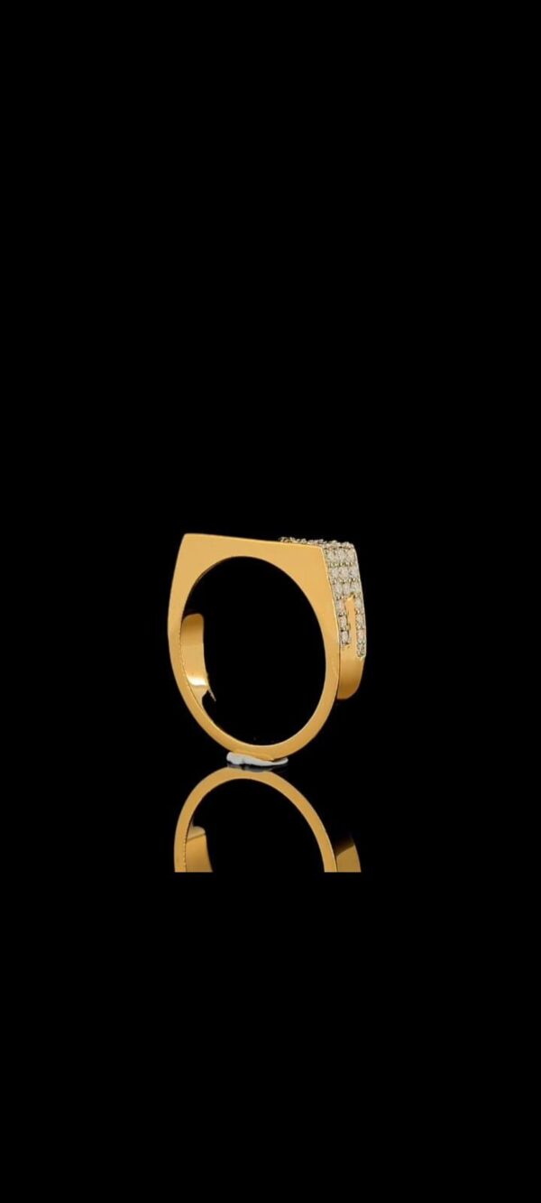 Men's Delicate Diamond Ring Made In 18 / 14 / 10 KT Gold Embellished With Certified Lab Diamonds For Anniversary And Wedding Gift For Him