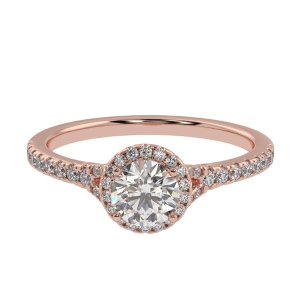 Solitaire Diamond Ring Made In 18 /14 /10 KT Gold Studded With Certified Lab Diamond For Anniversary And Wedding Gift For The Special Person