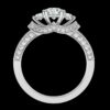 Round Cut Engagement Ring Made In 18 / 14 / 10 KT Gold Embellished With Certified Lab Diamonds For Wedding And Anniversary Gift For Her