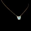 Evil-Eye Charming Pendant Made In 18 / 14 / 10 KT Gold Embellished With Certified Lab Diamonds For Birthday And Anniversary Gift For Her