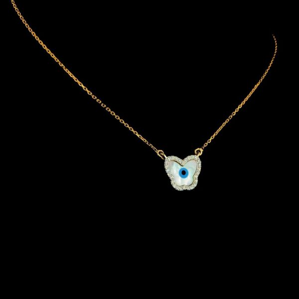 Evil-Eye Charming Pendant Made In 18 / 14 / 10 KT Gold Embellished With Certified Lab Diamonds For Birthday And Anniversary Gift For Her