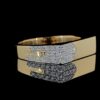 Men's Delicate Diamond Ring Made In 18 / 14 / 10 KT Gold Embellished With Certified Lab Diamonds For Anniversary And Wedding Gift For Him
