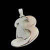 Iced Out Any Initial Letter 3'' Long Pendant Made in 925 Sterling Silver Embellished With Shinny Moissanite Diamonds For Birthday Gift