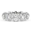 Diamond Gold Ring Made In 18 / 14 / 10 KT Gold Embellished With Certified Lab Diamonds For Anniversary And Wedding Gift For Her