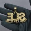 Iced Out Any Name Pendant Made In 925 Sterling Silver Embellished With Shinny Moissanite Diamonds For Birthday And Anniversary Gift for Her